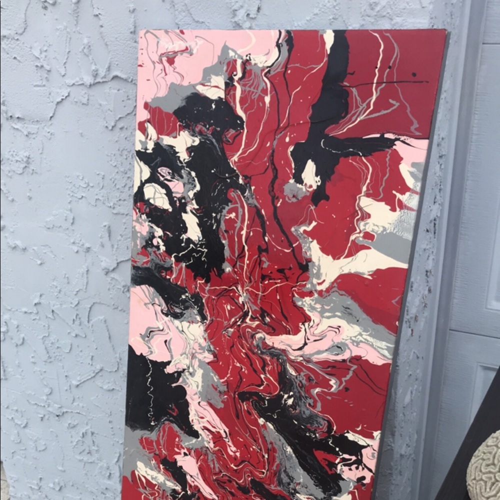 Jackson Pollock inspired painting 5 ft long